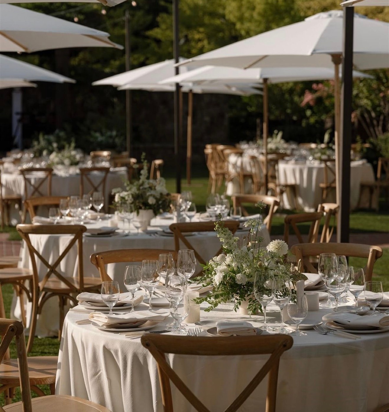 Golden hour wedding ceremony